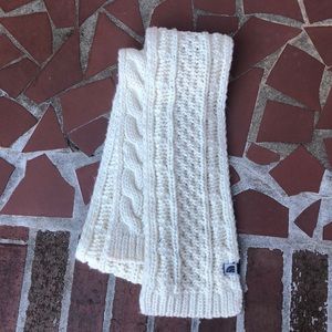 North Face White Knit Scarf